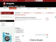 Tablet Screenshot of abogado.com.mx